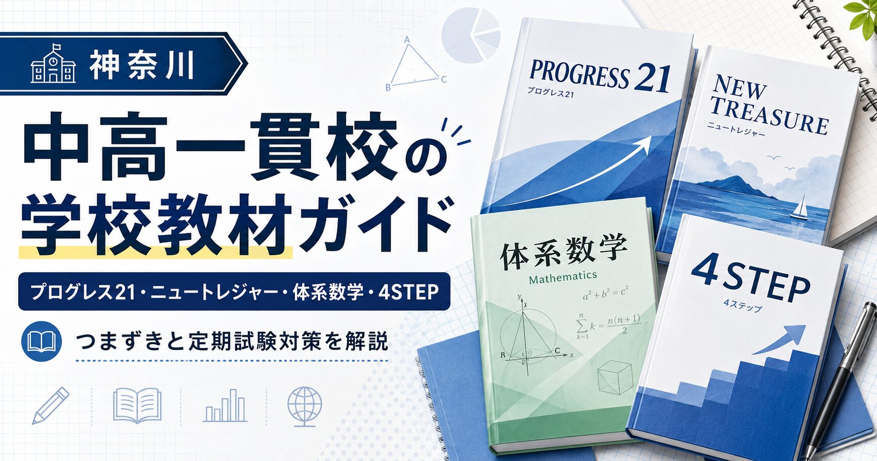中高一貫校の定期試験対策｜プログレス・ニュートレジャー・体系数学