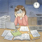 親の負担が大きい／共働き。